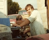 Keith and Julian Higgins in 1978, at the start of the Higgins Balers Business